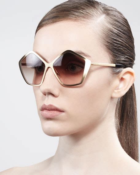 Miu Miu Pentagon Sunglasses .